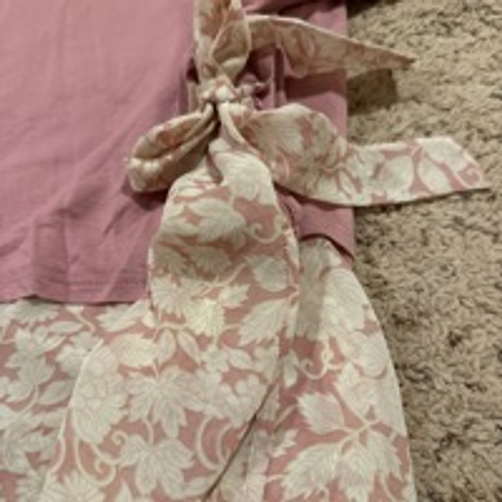 Women's Lauren Conrad Top XL Pink Floral - Picture 7 of 9